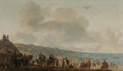 Charles II af Englands afgang fra Scheveningen, 2. juni 1660 af Johannes Lingelbach