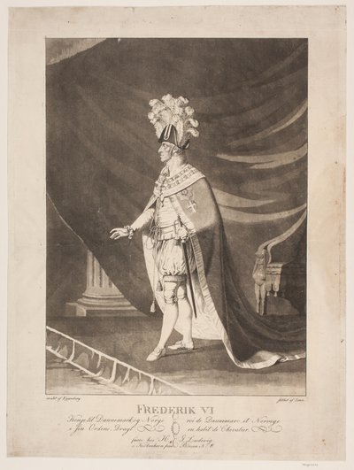 Frederik VI i ordensdragt af Johannes Senn