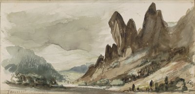 Bjerglandskab i Thüringen af Johannes Tavenraat
