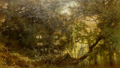 Tysk: Der Teich in Osterbeek Dammen ved Oosterbeek af Johannes Warnardus Bilders