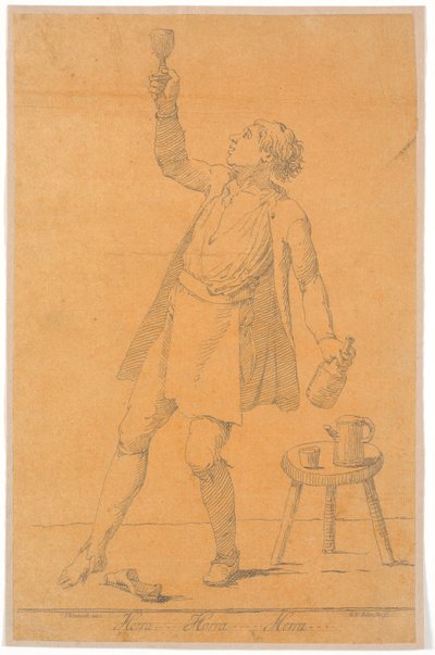 Portræt af Jens Juel? Kalke af Johannes Wiedewelt