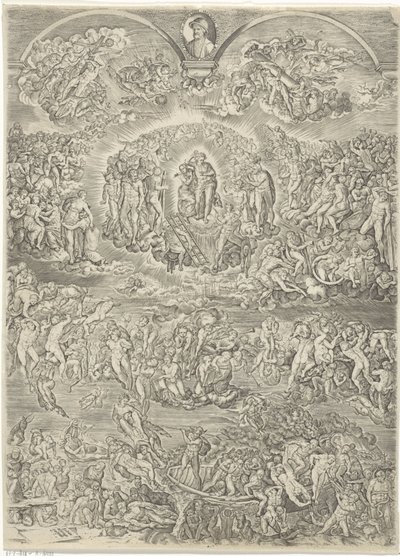 Sidste dom af Johannes Wierix