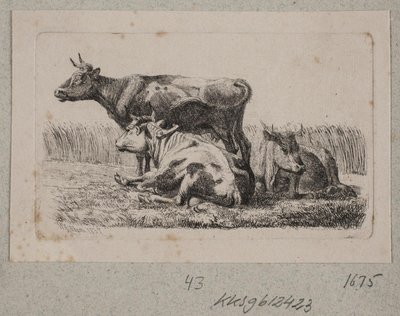 Tre køer af Johannes Wilhelm Zillen