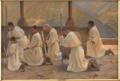 Bøn om regn. Procession i Apenninerne af Johannes Wilhjelm