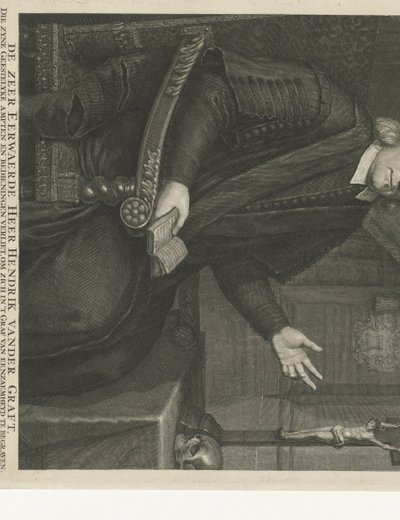 Portræt af Hendrik van der Graft af Johannes Willemsz. Munnickhuysen