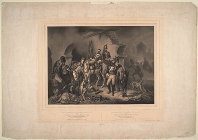 Den franske hær i Kreml i Moskva, 1830 af Johannes Woelffle