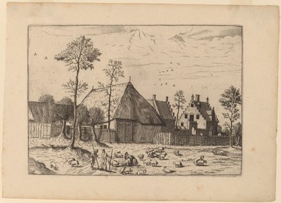 Skur med Sommerhus af Johannes and Lucas van Doetechum after Master of the Small Landscapes