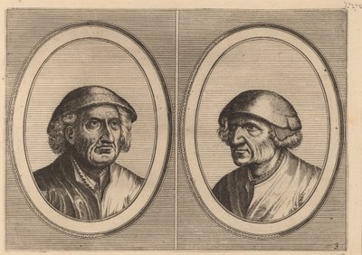"Hans Onvertsaeght" og "Koen Slock-speck" af Johannes and Lucas van Doetechum after Pieter Bruegel the Elder
