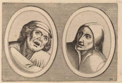 "Harme Snap-op" og "Keursje-sonder-naed" af Johannes and Lucas van Doetechum after Pieter Bruegel the Elder