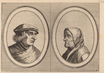 "Joris Ysegrim" og "Quastighe Jopje" af Johannes and Lucas van Doetechum after Pieter Bruegel the Elder