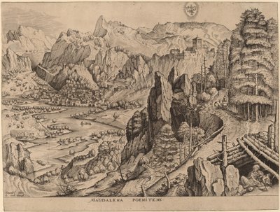 Den angrende Magdalene af Johannes and Lucas van Doetechum after Pieter Bruegel the Elder
