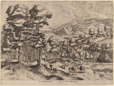 Rustikt marked af Johannes and Lucas van Doetechum after Pieter Bruegel the Elder
