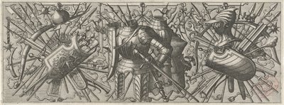 Fries mødte twee kurassen Panoplia sev armamentarium... (serietitel) af Johannes of Lucas van Doetechum