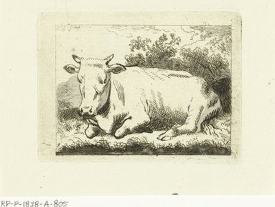 Liggende ko af Johannes van Cuylenburgh