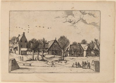 Landsby af Johannes van Doetechum, the Elder and Lucas