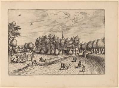 Gård af Johannes van Doetechum, the Elder and Lucas