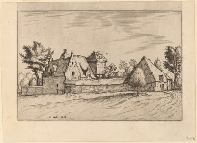 Gårde i en Domstol af Johannes van Doetechum, the Elder and Lucas
