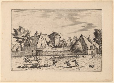 Gårde i en Domstol af Johannes van Doetechum, the Elder and Lucas
