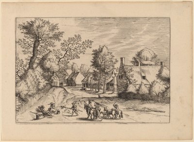 Landsbyvej af Johannes van Doetechum, the Elder and Lucas