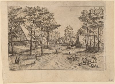 Landsbygade af Johannes van Doetechum, the Elder and Lucas