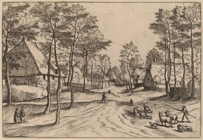 Landsbygade af Johannes van Doetechum, the Elder and Lucas