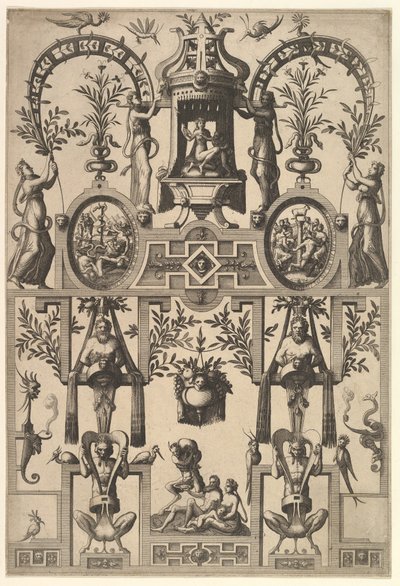 Moderne grotesk med stropper, 1557. af Johannes van Doetecum I