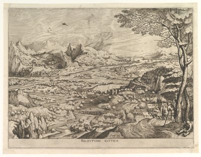 Rustic Solicitude Solicitudo rustica fra The Large Landscapes, ca. 1555-56. af Johannes van Doetecum I