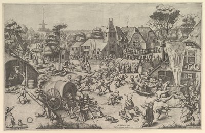 Kermis af Saint George, ca. 1569, trykt 1601. af Johannes van Doetecum I