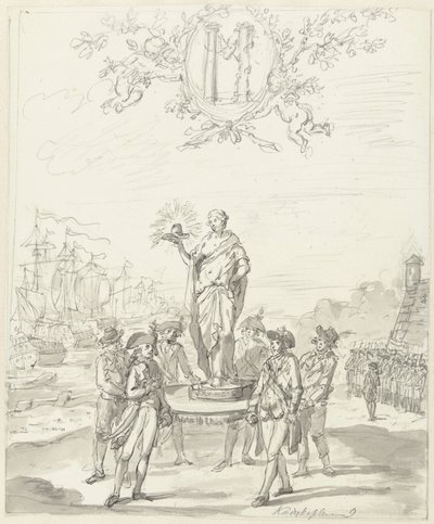 General Arms, dekoration på Kadijksplein, 1795 af Johannes van Dregt (rejected attribution)