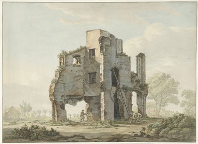 Nedrivning af ruinerne af Rijnsburg Abbey af Johannes van Lexmond