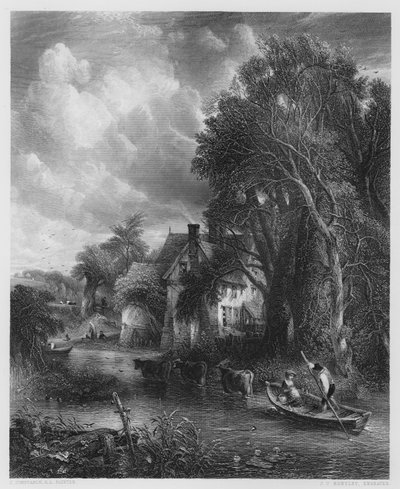 Dalens gård, fra billedet i Vernon Gallery (gravering) af John (after) Constable