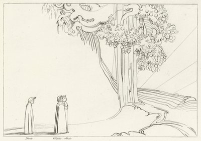 Omfangenhedens region, skærsilden, Canto 22 (gravering) af John (after) Flaxman