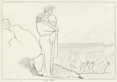 Simoniabugten, Inferno, Canto 19 (gravering) af John (after) Flaxman