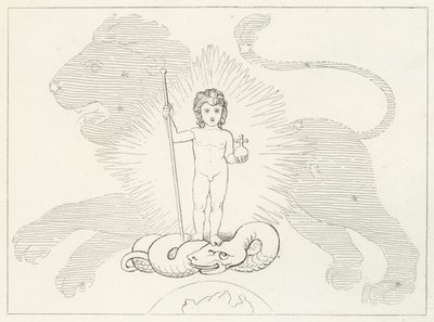 The Infant Saviour, Paradise, Canto 16 (gravering) af John (after) Flaxman