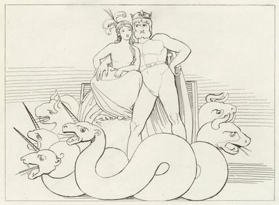 Kirkens intriger, Skærsilden, sang 32 (stik) af John (after) Flaxman