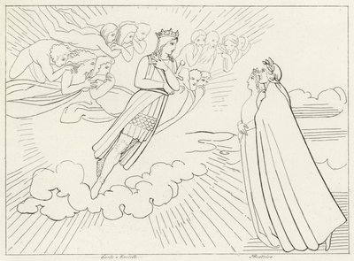 Planeten Venus, Paradise, Canto 8 (gravering) af John (after) Flaxman