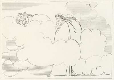 Røgregionen, skærsilden, Canto 16 (gravering) af John (after) Flaxman