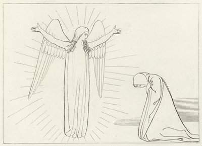 Hilsen, skærsilden, Canto 10 (gravering) af John (after) Flaxman