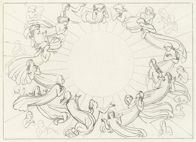 Solen, Paradis, Canto 12 (gravering) af John (after) Flaxman