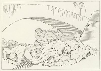 Sygdommens dal, Inferno, Canto 29 (stik) af John (after) Flaxman