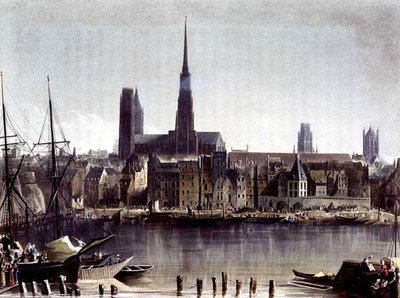 Udsigt over Rouen, fra 