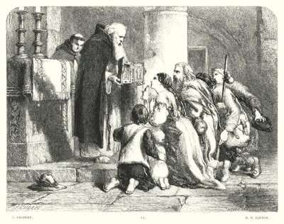 Lord Byrons barn Harold, Canto I, strofe 20 (gravering) af John (after) Gilbert