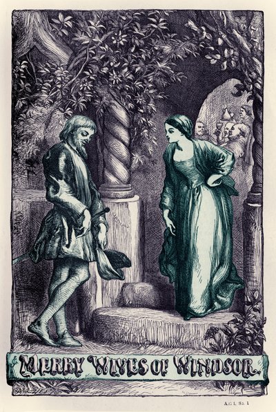 Merry Wives of Windsor af John (after) Gilbert