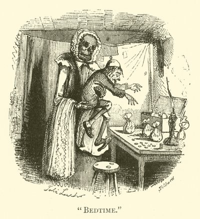 Sengetid (gravering) af John (after) Leech
