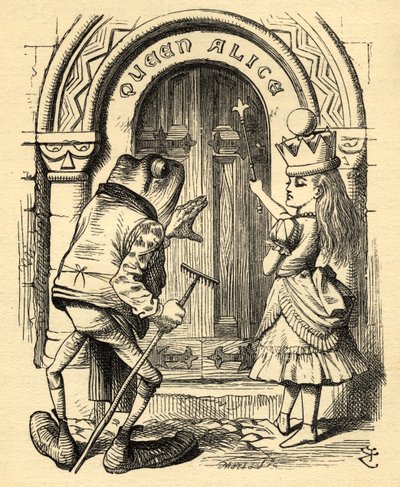 Alice og frøen, illustration fra 