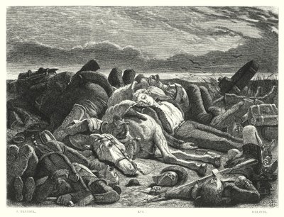 Lord Byrons barn Harold, Canto III, strofe 28 (gravering) af John (after) Tenniel