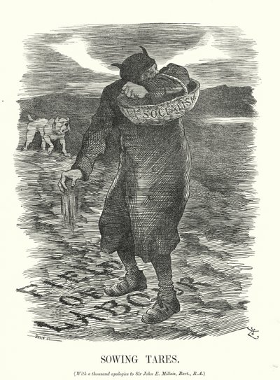 Punch tegnefilm: The Reform Club (gravering) af John (after) Tenniel