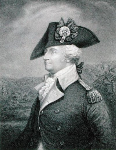 Brigadegeneral Anthony Wayne (1745-96) graveret af John Francis Eugene Prud