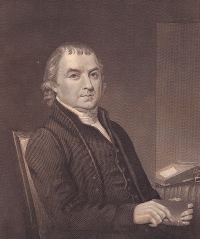 Portræt af den amerikanske metodistbiskop William Mc Kendree (1757-1835), gravering, ca. 1870 af Walter Charles Mills