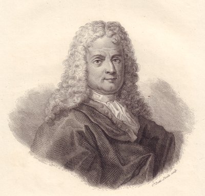 Portræt af den italienske matematiker Jacopo Riccati (1676-1754), kobberstik af Caterina Piotti-Pirola af Walter Charles Mills